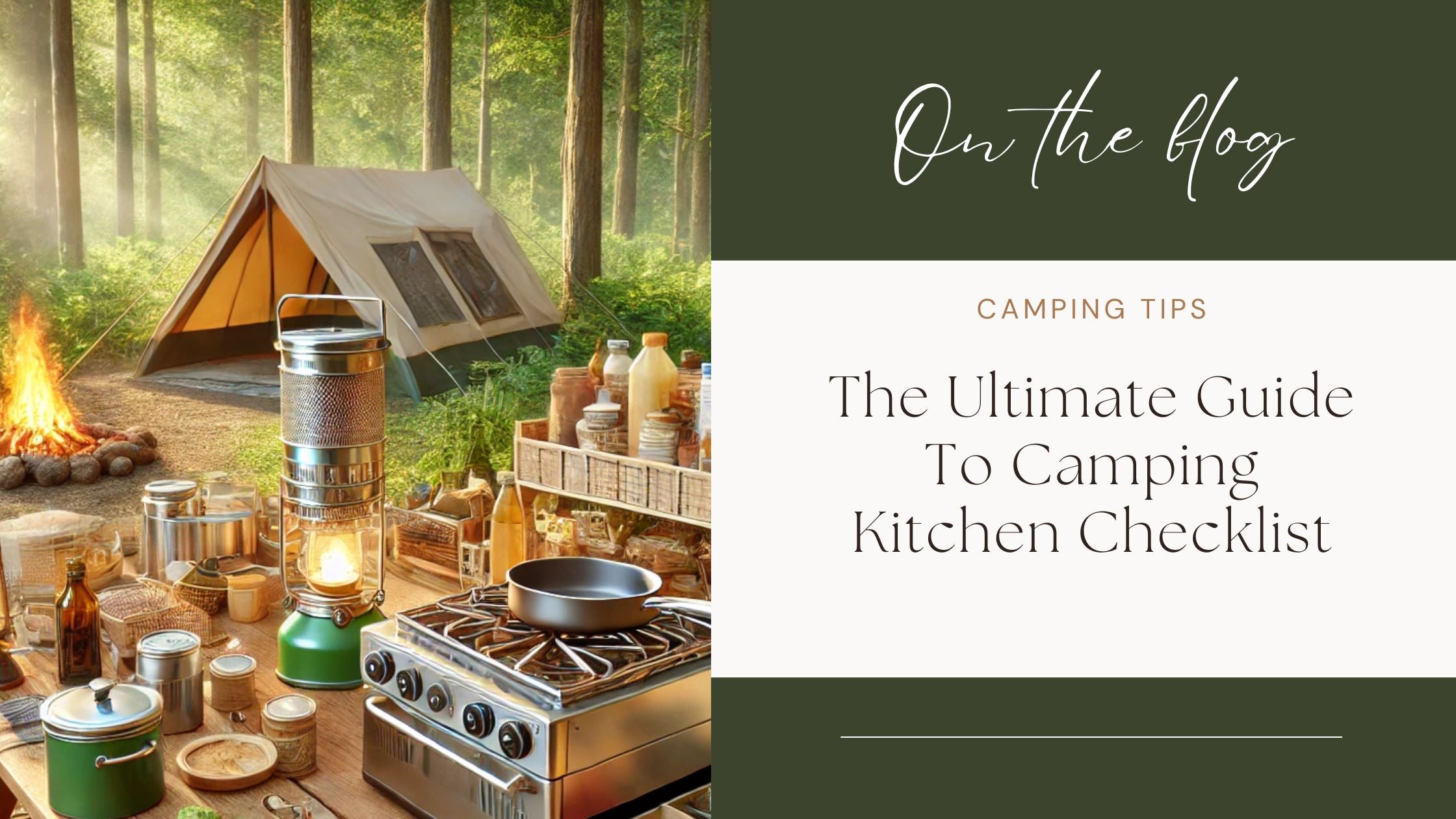 camping kitchen checklist