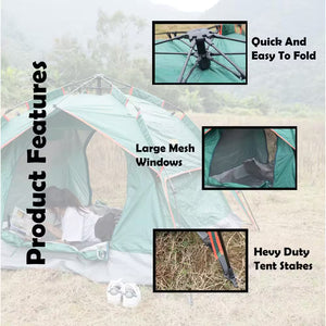 Beach Pop-Up Tent with 2-Windows