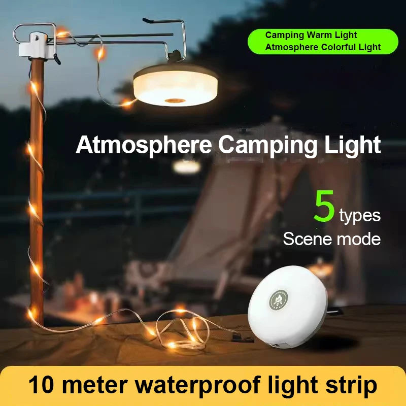 Rollable LED Garland Camping Light