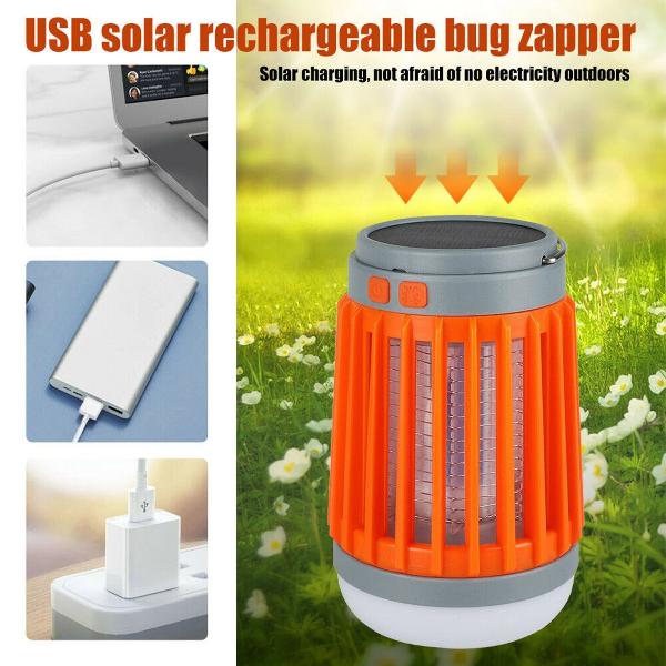 Indoor & Outdoor Rechargeable Mosquito Killer Lamp, Orange