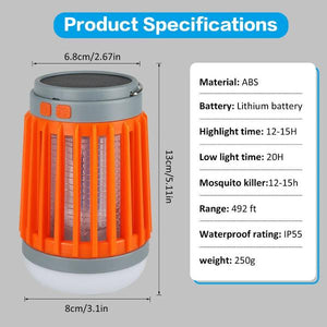 Indoor & Outdoor Rechargeable Mosquito Killer Lamp, Orange