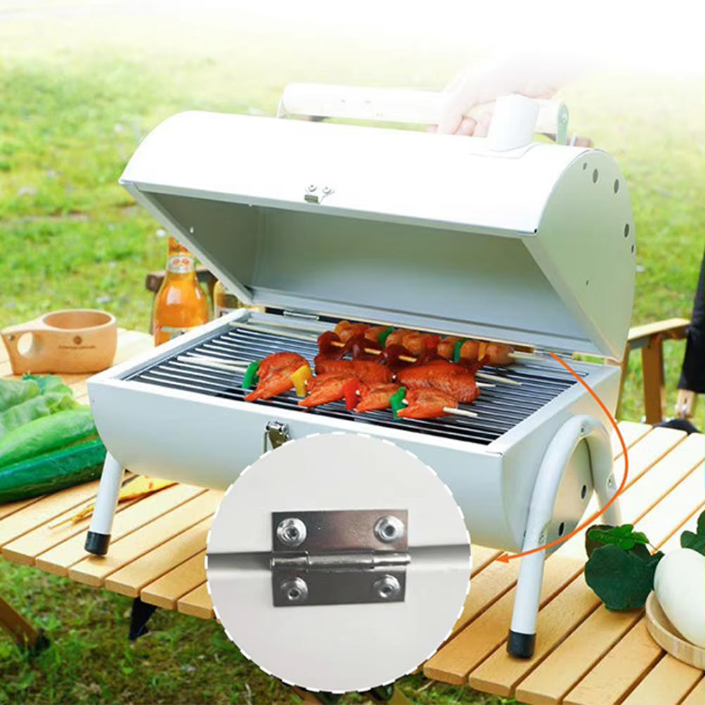 Barbecue Grill Portable Dual Purpose BBQ Grill Heating Stoves Large Rack Net Firewood Stove Camping Barbecue Heating Stoves